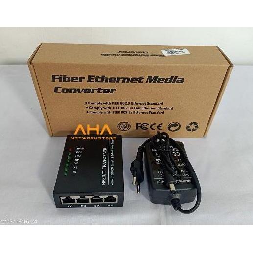 Media Converter 2FO 4ETH Converter FO 2F4E