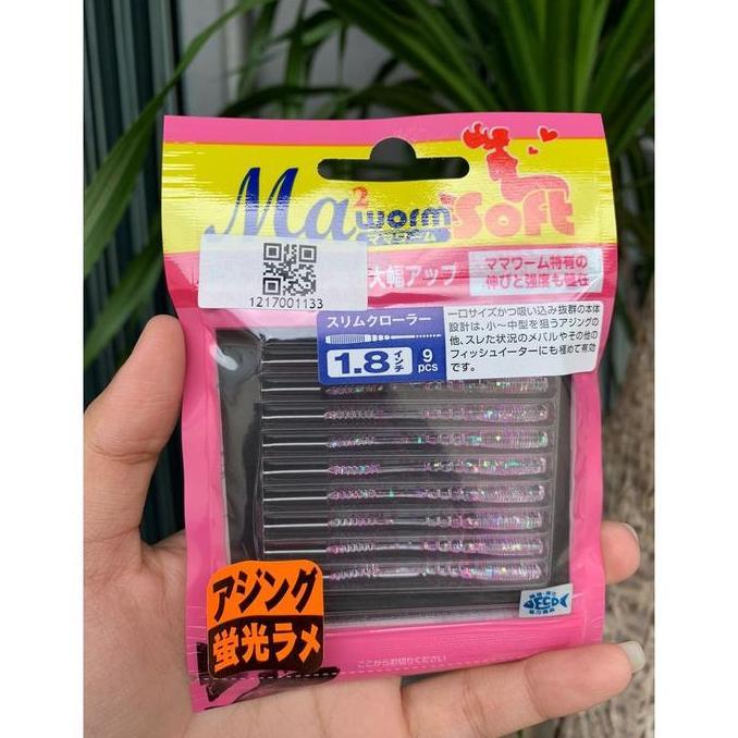 Umpan Pancing Soft Lure Maworm Japan 1.8" Floating | Cocok Casting Muara & Sungai