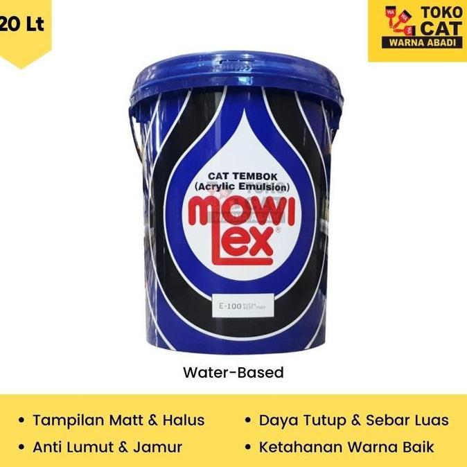 Cat Tembok Mowilex Interior 20 Liter Warna E100 / E200 / E108 / E048