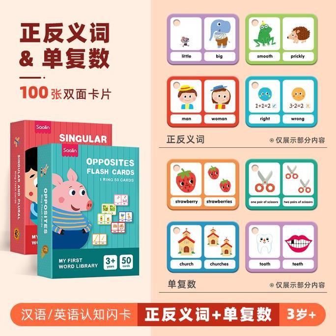 Saalin My First Word Library Flash Card mainan edukasi belajar bahasa