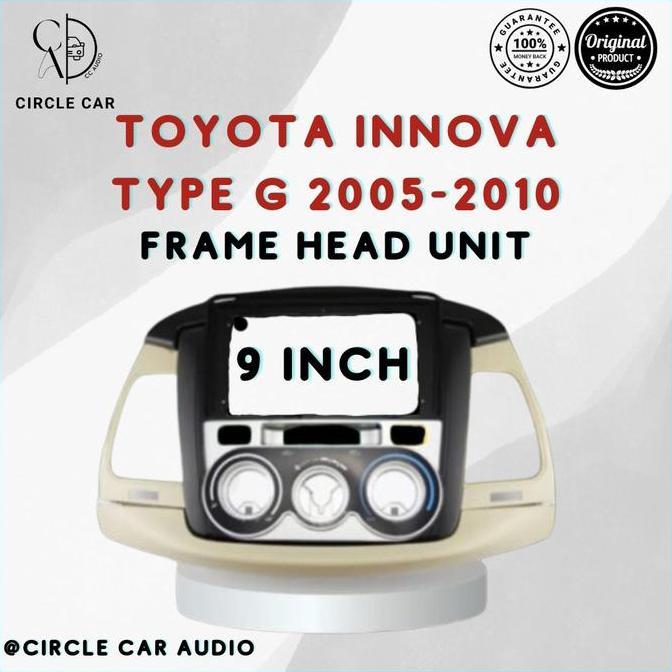 FRAME HEAD UNIT ANDROID 9 INCH TOYOTA INNOVA 2005-2010