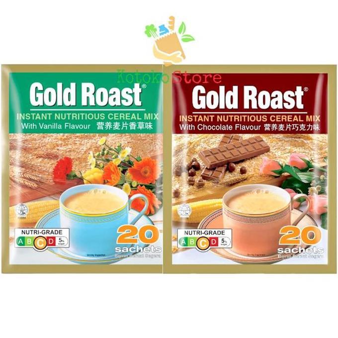 Gold Roast Cereal Vanilla / Gold Roast Cereal Chocolate / Gold Roast Instant Sereal