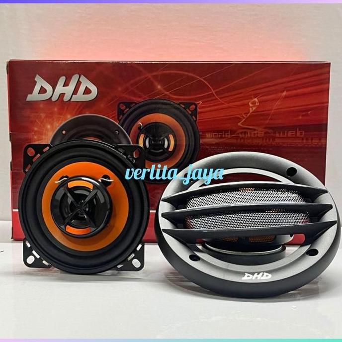 [2PCS] SPEAKER MOBIL AUDIO 4 INCH 2 WAY COAXIAL SPEAKER DHD-420CX TERBARU