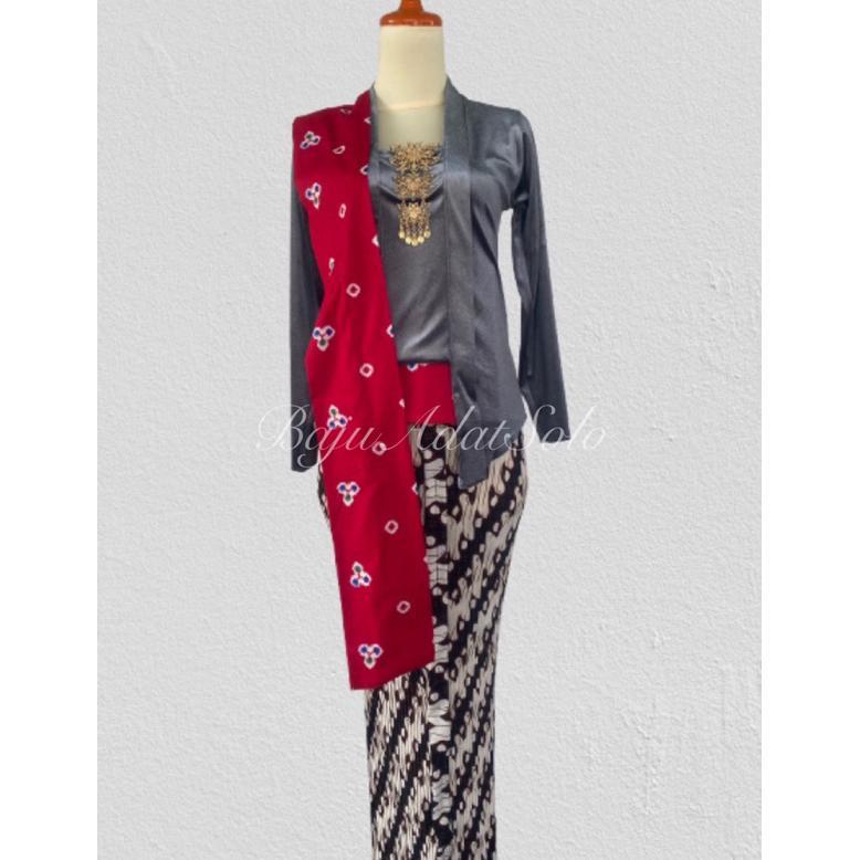 Diskon Kebaya Kutubaru Bludru Set//Kebaya Kutubaru Bludru Polos Lengan Panjang