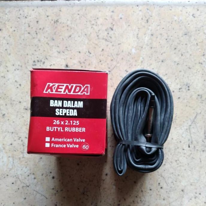 ban dalam 26 x 2.125 2.10 26x2.10 26x2.125 2125 KENDA presta fv 60 mm pentil kecil