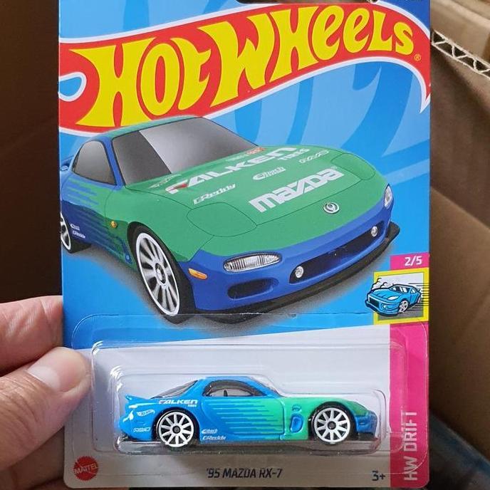 ORIGINAL Hotwheels Mazda RX7 Blue Falken 2022