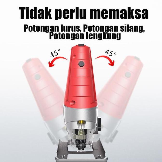 Sale Mesin Gergaji Jigsaw 2000W Listrik Potong Kayu Besi Multifungsi Mini Kokoh Tahan Lama Gergaji L
