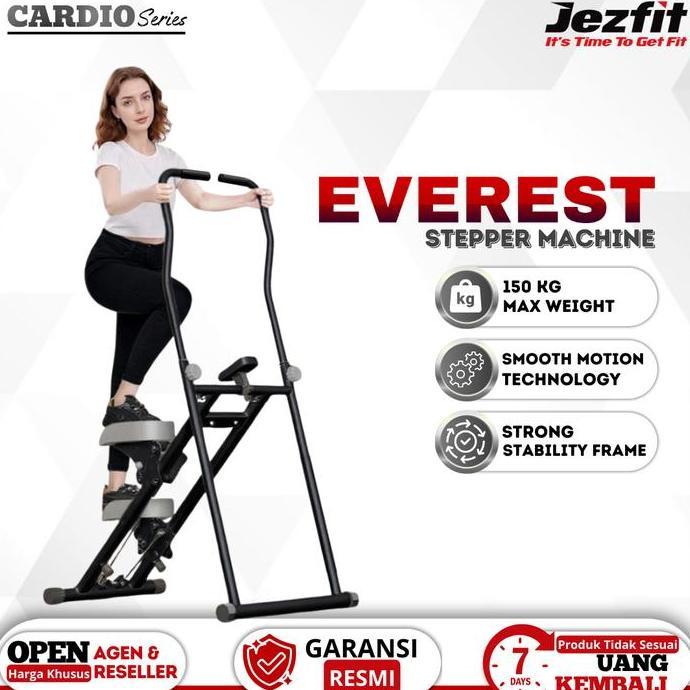 Jezfit Stair Climber Alat Fitness Stepper Climber Manual Untuk Home Workout Praktis Dengan Teknologi