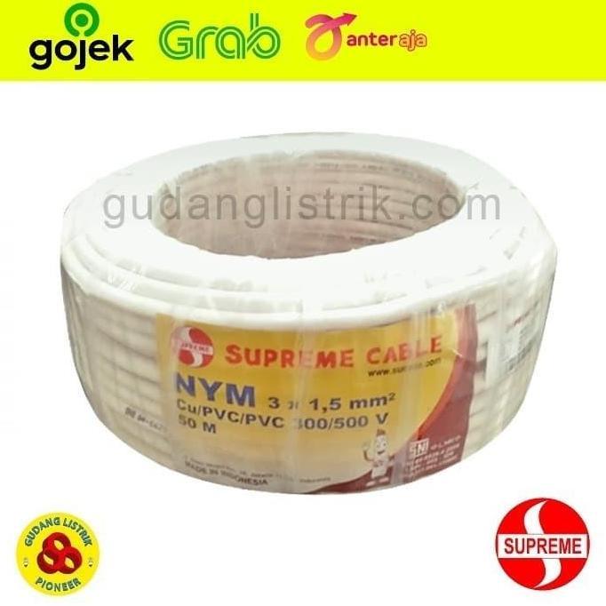 Promo Supreme Kabel Nym 3X1.5Mm 50 Meter / Kabel Nym 3 X 1.5Mm @50M Supreme