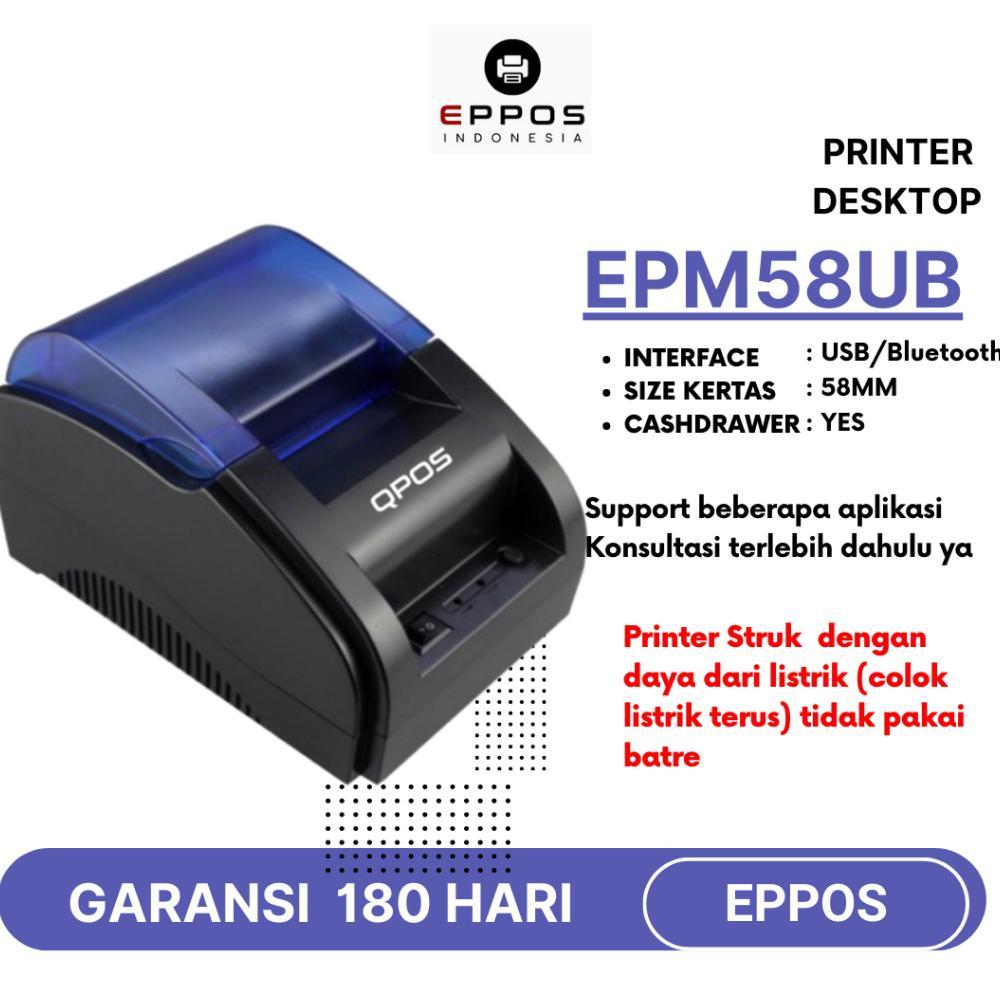 Printer Bluetooth Thermal 58mm Dekstop - EPPOS RPP02 / RPP02N Printer