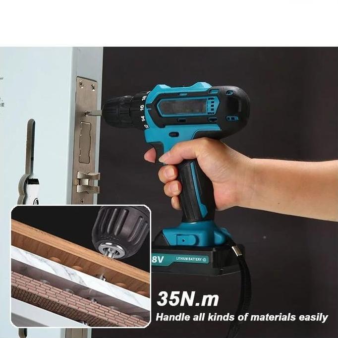Promo Mesin Bor Baterai Cordless Impact Wrench Impact Baterai Mesin Bor Untuk Baut Impact Brushless