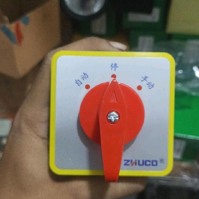 ZHUUCO Selector Mesin Bubut / Milling 3 Posisi dengan Pilihan Otomatis dan Manual untuk Keamanan dan