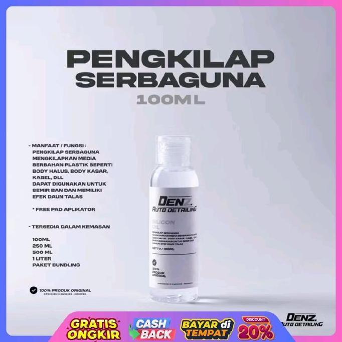 Silicon oil 100ml Pengkilap Serbaguna / Silicon Oil Pengkilap Body Motor / denzautodetailing silicon