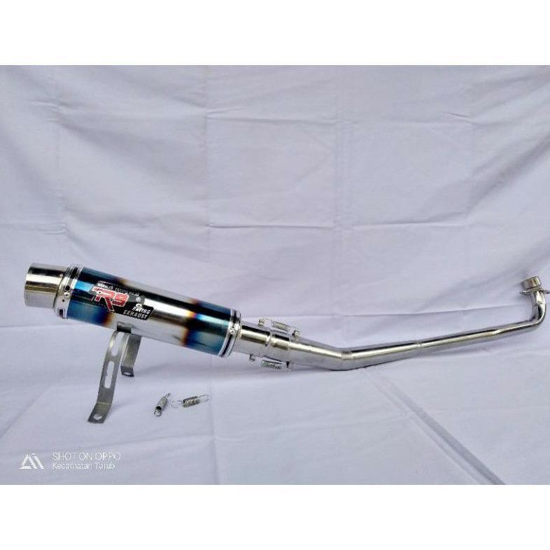 Grade Ori Knalpot Racing R9 Motor Supra X, Supra Fit, Supra Fit New, Supra 125, Supra 110, Karisma X