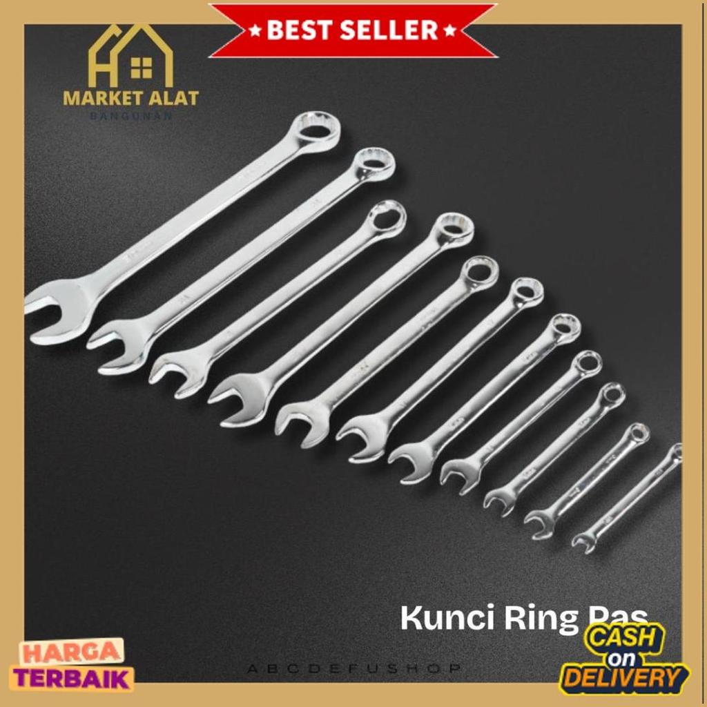 Sale Kunci Ring Pas 6-24Mm - Kunci Ring Pas Set Chrome Vanadium