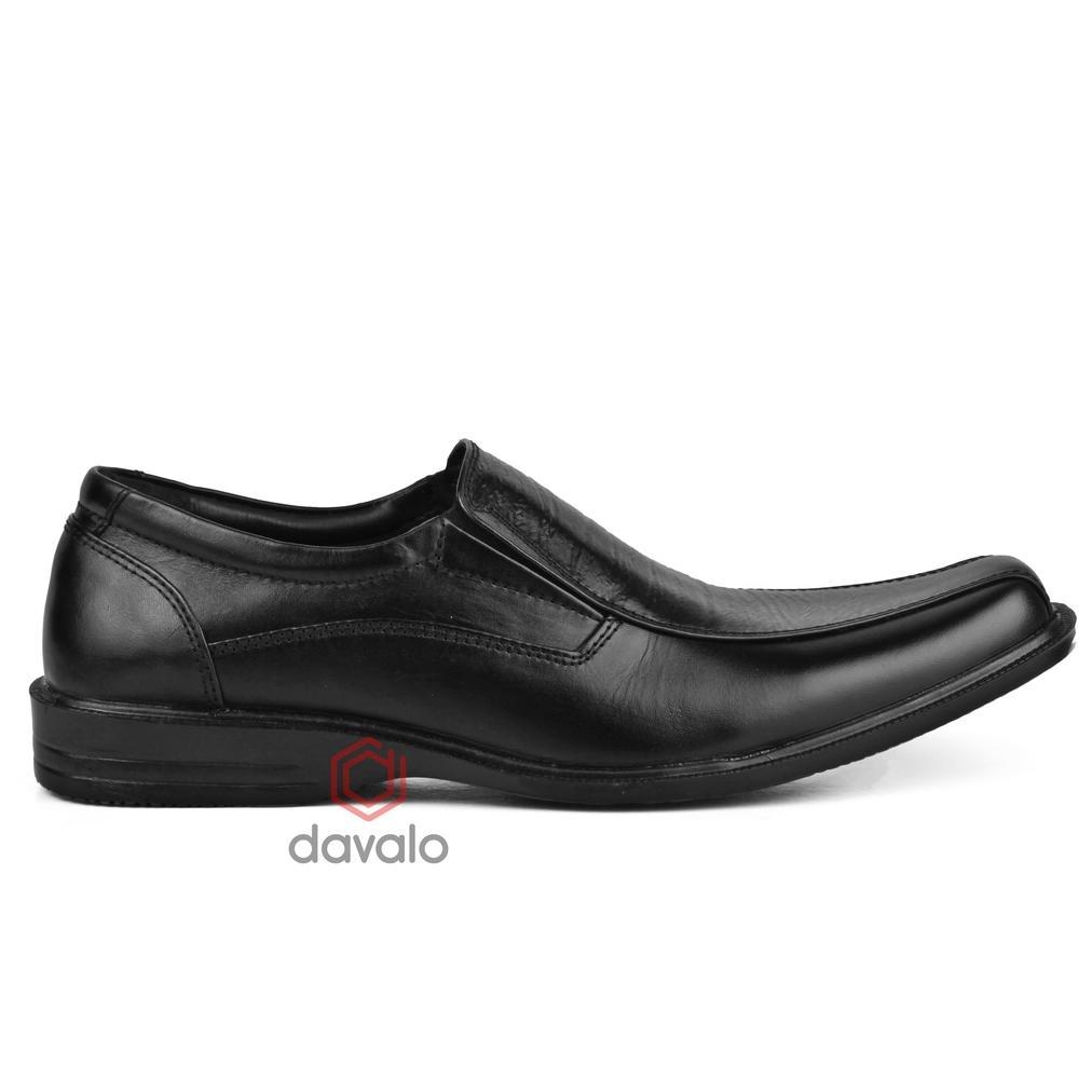 HOT SALE davalo Sepatu Pantofel Pria Formal Kerja Kantor Kulit Sapi Asli Cibaduyut Bandung