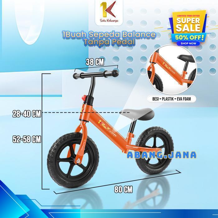 ABANG.JANA PAKET COMBO ISI MAINAN OUTDOOR SKUTER OTOPED DUDUK ANAK 3 RODA 2IN1 + BALANCE BIKE MAINAN