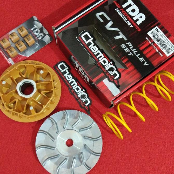 Paket Upgrade Pulley CVT Rumah Roller Golden Teflon TDR PCX 150 Lokal