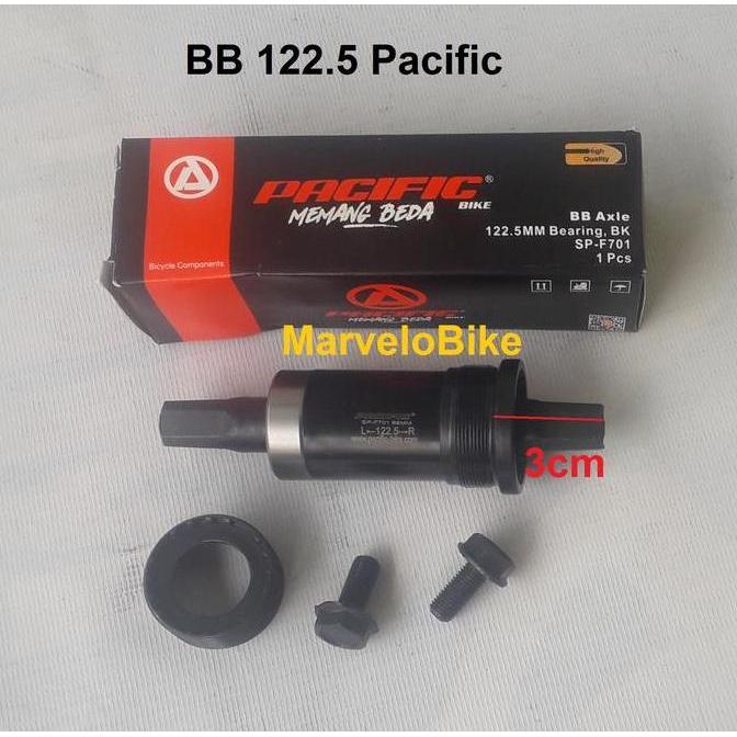 BB Bearing Bottom Bracket Sepeda Lipat MTB Balap 122.5 Pacific Kotak