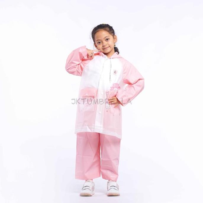 Jas Hujan Setelan Anak Motif Stiker DIY Nempel Sendiri 8111, 8211