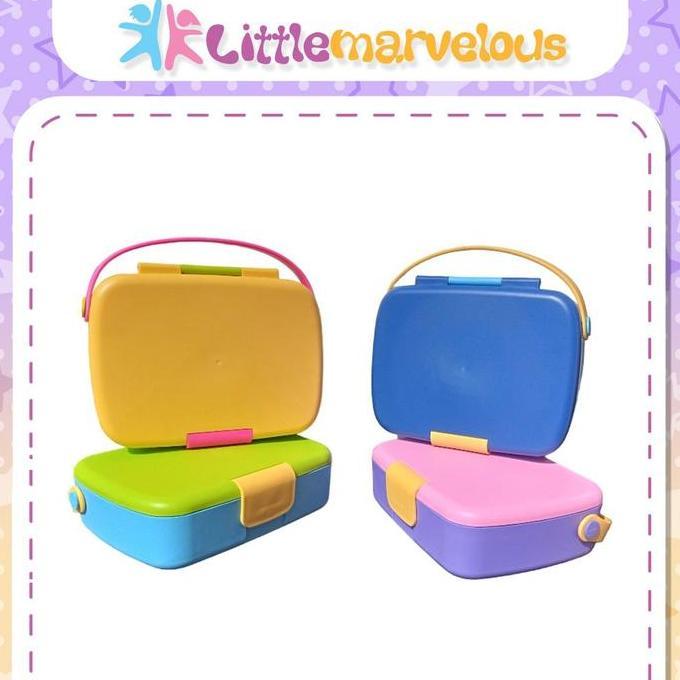 NEW BENTO LUNCH BOX MIRIP MUNCHKIN/KOTAK MAKAN BENTO SEKAT ANTI TUMPAH ORI