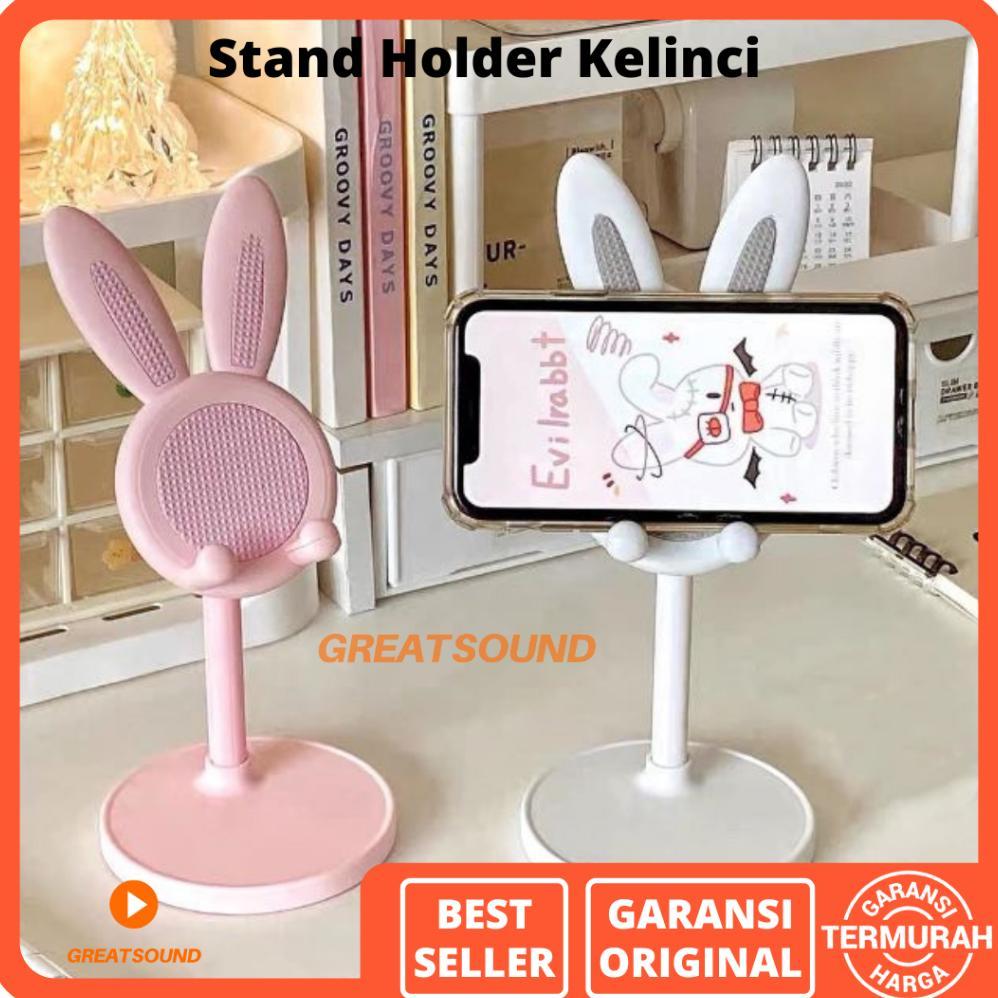Termurah / Hot Sale Stand Holder Hp Lucu Motif Kelinci Stand Holder Kelinci Standing Hp Stand Hp Sta