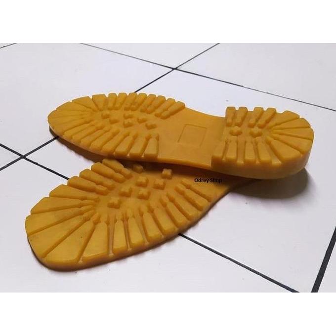 Odrey Shop Sol Potong Alas Bawah Sepatu Safety Odrey Motif Bintang Bahan Karet Hitam dan GUM 045 All