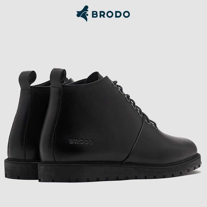 New BRODO - Sepatu Signore Boots Full Black