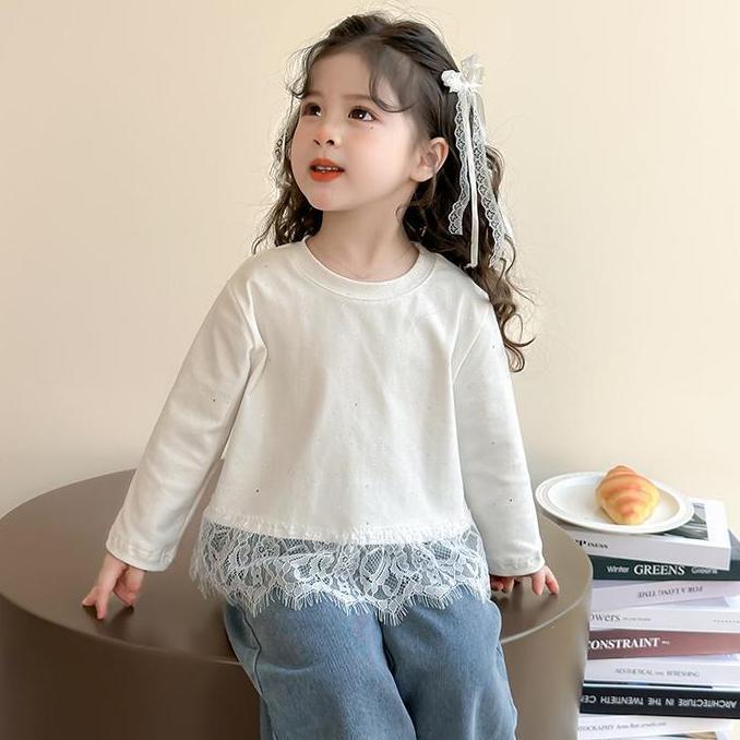 ATASAN LENGAN PANJANG EVELYN CROP BERLING RENDA ATASAN STYLE KOREAN