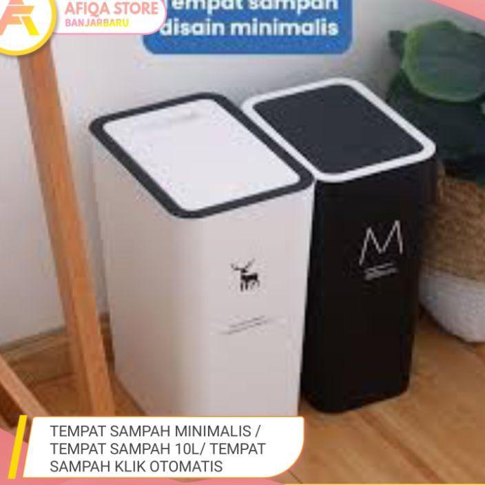 Tempat Sampah Minimalis / Tempat Sampah 10L/ Tempat Sampah Klik Otomatis
