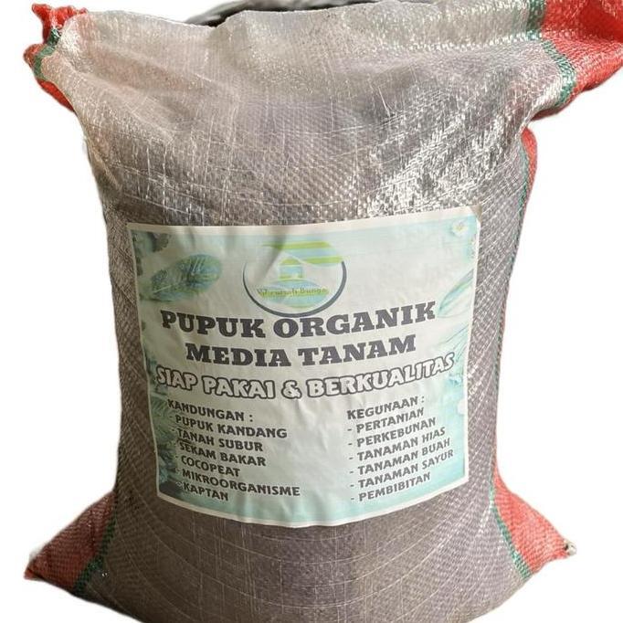 Media tanam organik subur kemasan karung 25kg siap pakai Tanah pupuk media tanam