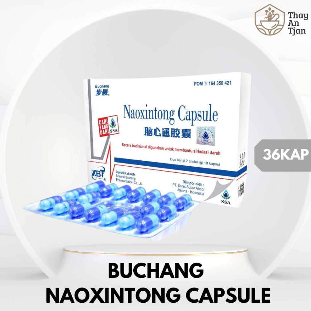 Buchang Naoxintong Capsule | Obat Stroke | Memperlancar Darah | Tablet Isi 36 Kapsul