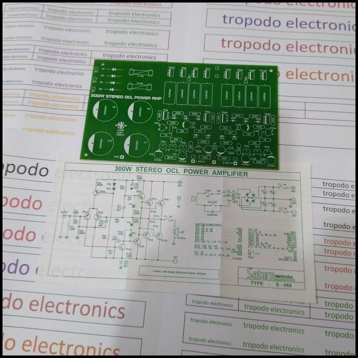TERBARU PCB POWER AMPLIFIER 300 WATT STEREO OCL