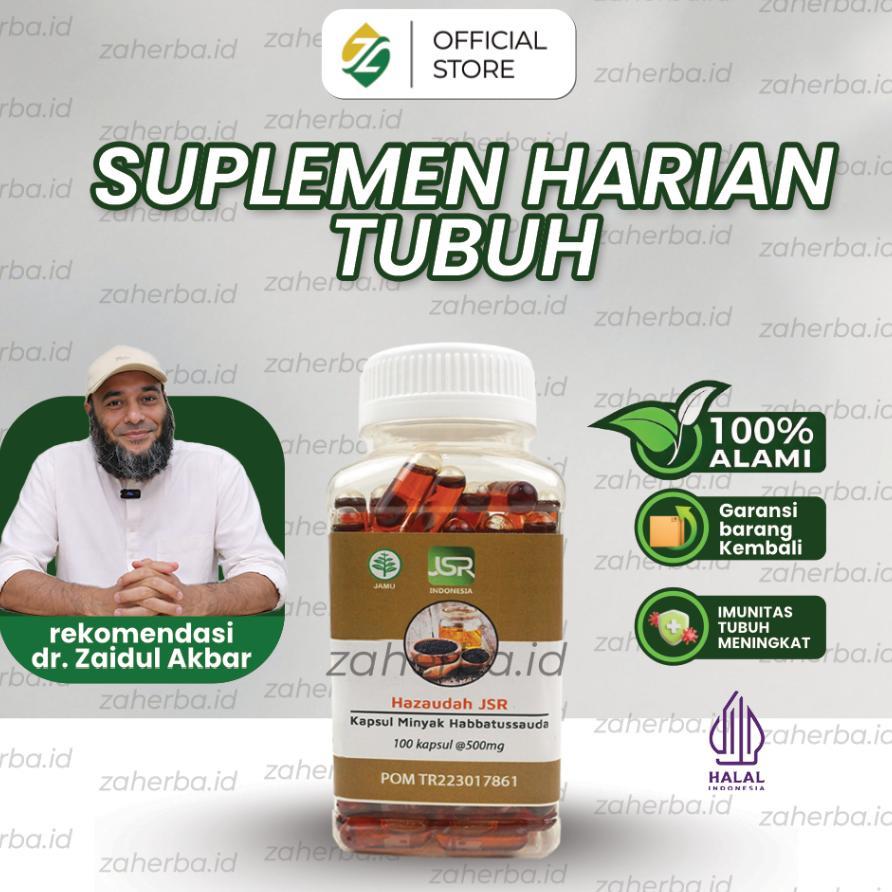 Habbatussauda Oil Jsr Rekomendasi Dr Zaidul Akbar - 100 Kapsul