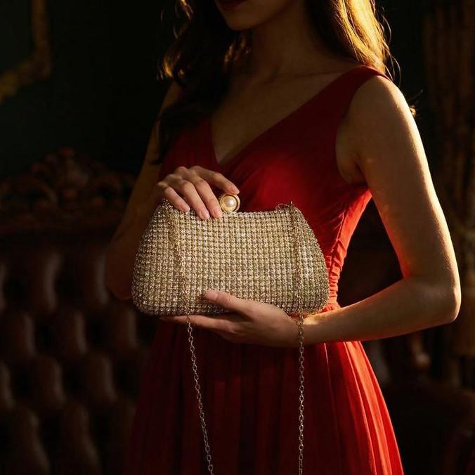 Sale Tas Kondangan Wanita Elegan Tas Pesta Kristal Mewah Elegan Tas Cantik Pesta Kondangan Import Ke