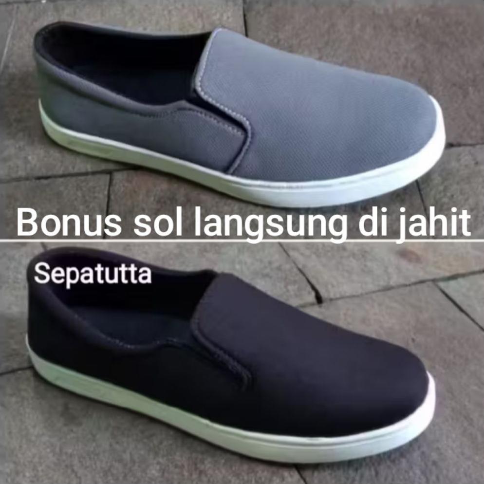 sepatu casual Sepatu slip on pria sepatu kerja Sepatu pria
