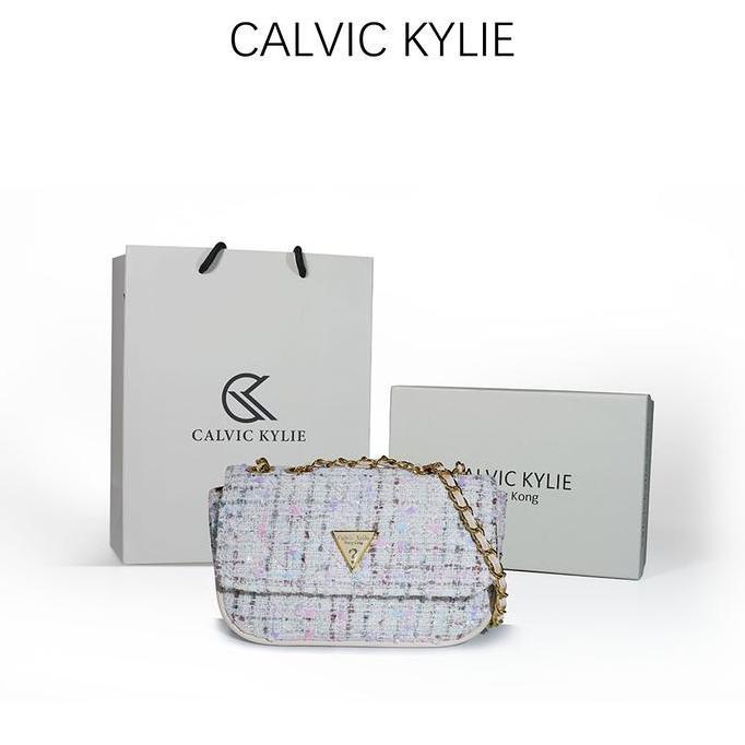 Sale Calvic Kylie - Tas Wanita Rajut / Sling Bag Rantai Rajut / Tas Mini Bag Best Seller#2606