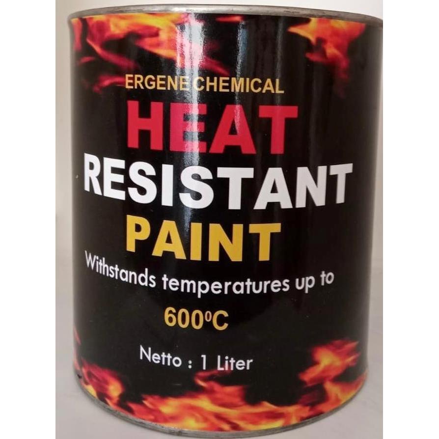 Pageup- Ergene 600C 1 Liter Silver - Heat Resistant Paint - High Temperature - Hi-Temp - Cat Tahan P