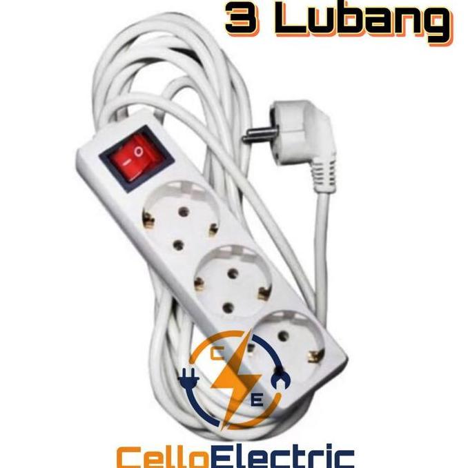 Bijuli- Stop Kontak Kabel / Kabel Roll / Stop Kontak + Kabel 2 3 4 5 Lubang