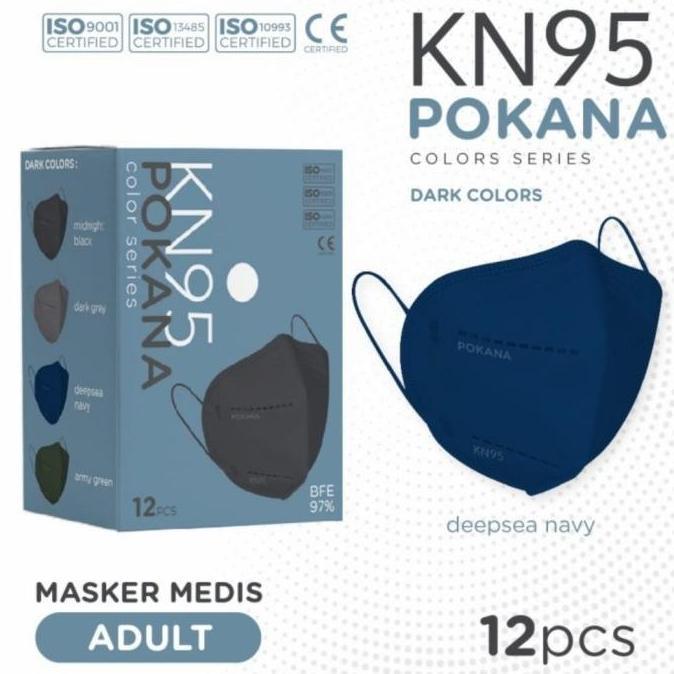 Masker Medis Kn95 Pokana 6 Layers Protection - Deepsea Navy