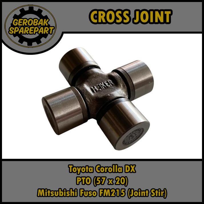 BEST DEAL CROSS JOINT KOPEL COROLLA DX / CROSS JOINT UNIVERSAL PTO UKURAN 57X20 / CROSS JOINT STIR M