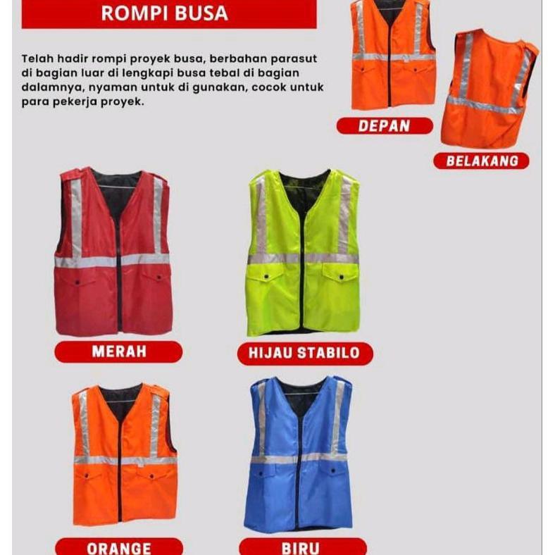 promo rompi busa /rompi safety/rompi proyek busa