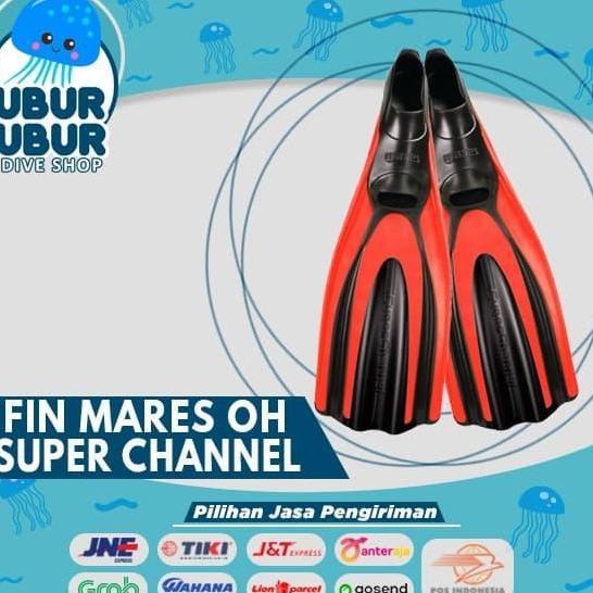 TERMURAH - Fin Mares Full Foot SUPERCHANNEL - Kaki Katak/Fin Diving/Snorkeling