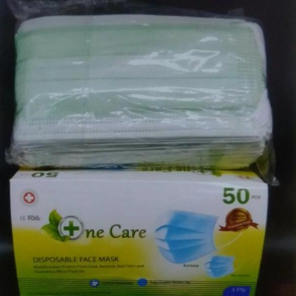 Masker Earloop Hijau One Care