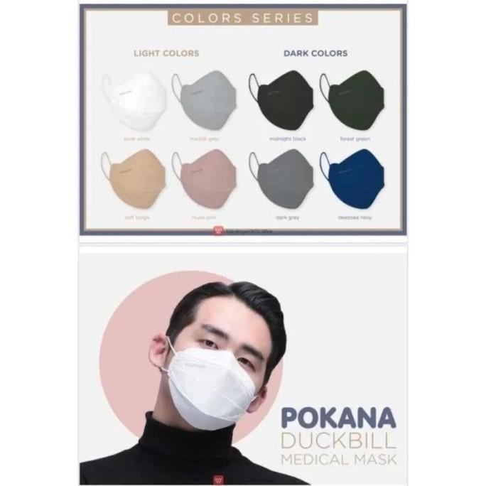 (New User) Pokana Duckbill Medical Mask Color Series Isi 2 Pcs