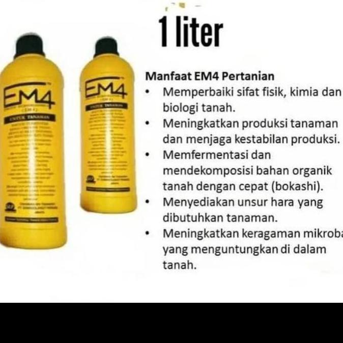 PUPUK ORGANIK EM4 PERTANIAN 1 LITER PUPUK CAIR PERTANIAN
