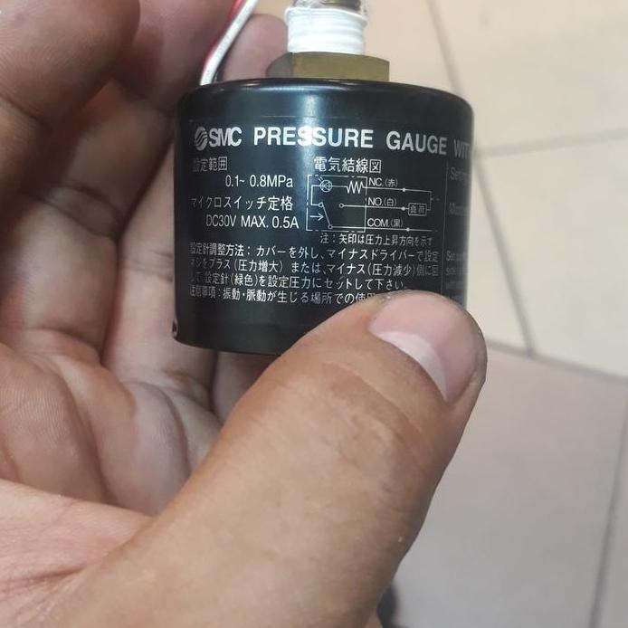 PRESSURE GAUGE WITH SWITCH SMC GP46-01 GP46 PRESSURE GAUGE SMC WITH SW