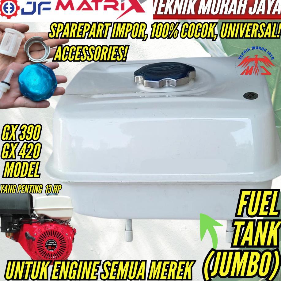 JF MATRIX Sparepart Fuel Tank BESAR 6.1 Liter 6,1 L Tangki Bensin Mesin 13 HP 16 PK 22 hp Motor Hond