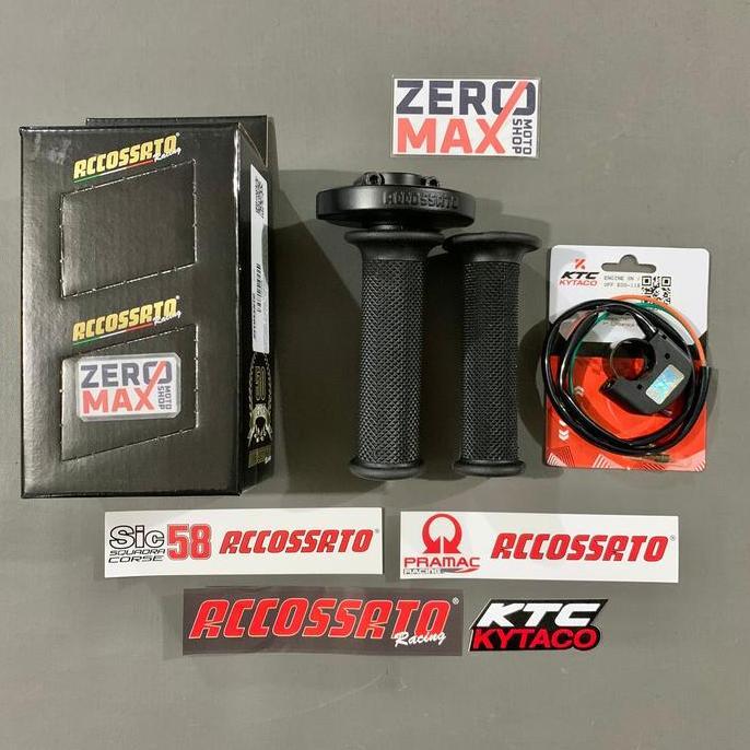 Paket Gas Spontan Accossato Italy Saklar Engine KTC Ninja 150RR 150 RR