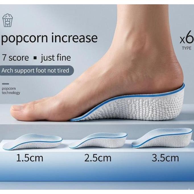 ALAS SEPATU PENINGGI BADAN PRIA DAN WANITA INSOLE PENINGGI SEPATU UNTUK TUMIT